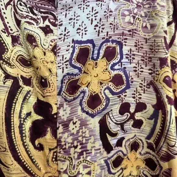 Anthropologie | Suzi Chin | 100% Silk Bohemian Dress Size 10 Medium M - Picture 6 of 9
